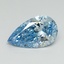 3.19 Ct. Fancy Vivid Blue Pear Lab Grown Diamond