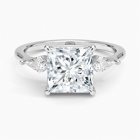 18K White Gold Luxe Cometa Three Stone Diamond Ring (1/3 ct. tw.)