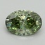 2.06 Ct. Fancy Vivid Green Oval Lab Grown Diamond