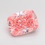 2.00 Ct. Fancy Vivid  Pink Cushion Lab Grown Diamond