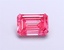 1.54 Ct. Fancy Vivid Pink Emerald Lab Grown Diamond