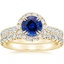 18K Yellow Gold Luxe Sienna Halo Diamond Bridal Set (1 3/8 ct. tw.)