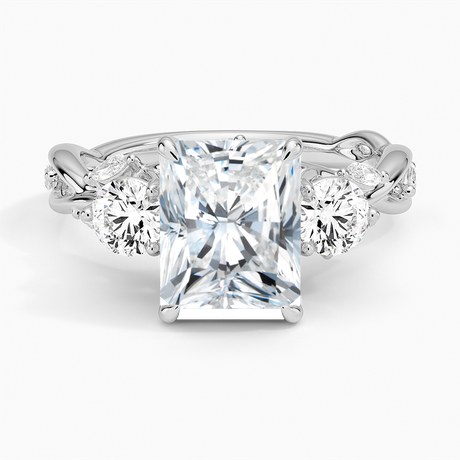 18K White Gold Secret Garden Three Stone Diamond Ring (3/4 ct. tw.)