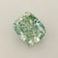 1.02 Ct. Fancy Vivid Yellowish Green Cushion Lab Grown Diamond