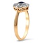 The Mariam Ring, smalltop view on a hand