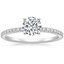 18K White Gold Ballad Three-Quarter Coverage Diamond Ring (1/4 ct. tw.), smalltop view