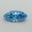 0.51 Ct. Fancy Vivid Blue Marquise Lab Grown Diamond