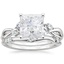 18KW Moissanite Willow Bridal Set (1/4 ct. tw.), smalltop view