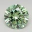 1.00 Ct. Fancy Vivid  Green Round Lab Grown Diamond
