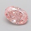 1.07 Ct. Fancy Vivid  Pink Oval Lab Grown Diamond