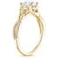18K Yellow Gold Luxe Celtic Love Knot Diamond Ring, smallside view