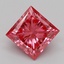 1.09 Ct. Fancy Vivid Pink Princess Lab Grown Diamond