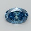 1.53 Ct. Fancy Vivid Blue Oval Lab Grown Diamond