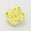 1.24 Ct. Fancy Intense Yellow Cushion Lab Grown Diamond