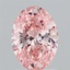 1.73 Ct. Fancy Vivid Pink Oval Lab Grown Diamond