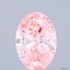 1.56 Ct. Fancy Vivid Pink Oval Lab Grown Diamond