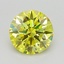 1.13 Ct. Fancy Vivid  Yellow Round Lab Grown Diamond