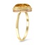 The Carlene Ring, smalltop view on a hand