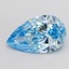 10.05 Ct. Fancy Vivid Blue Pear Lab Grown Diamond
