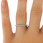 The Odelia Ring, smalltop view on a hand