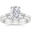 PT Moissanite Tapered Baguette Diamond Bridal Set, smalltop view