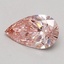 0.56 Ct. Fancy Intense Pink Pear Lab Grown Diamond