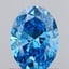 1.01 Ct. Fancy Vivid Blue Oval Lab Grown Diamond