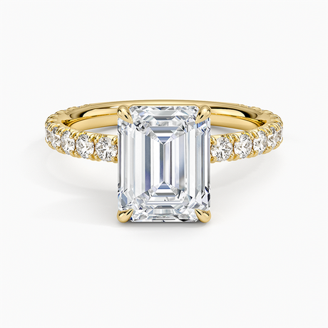 18K Yellow Gold Luxe French Pavé Perfect Fit Diamond Ring (1/2 ct. tw.)