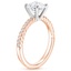 14K Rose Gold Corda Diamond Ring, smallside view