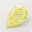 2.91 Ct. Fancy Intense Yellow Pear Lab Grown Diamond