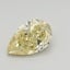 0.71 Ct. Fancy Yellow Pear Lab Grown Diamond