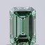 0.68 Ct. Fancy Vivid Green Emerald Lab Grown Diamond
