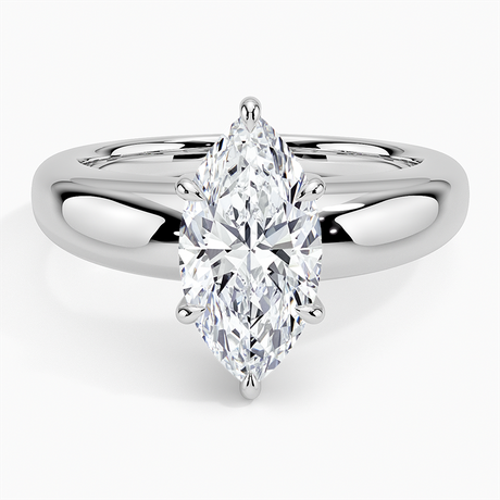 18K White Gold Adrian Solitaire Ring