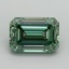 1.65 Ct. Fancy Vivid Pacific Green Emerald Lab Grown Diamond