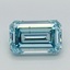 3.00 Ct. Fancy Vivid  Blue Emerald Lab Grown Diamond