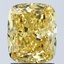 2.04 Ct. Fancy Vivid Yellow Cushion Lab Grown Diamond