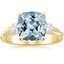 18K Yellow Gold Petite Twisted Vine Three Stone Diamond Ring (2/5 ct. tw.), smalltop view