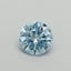 0.33 Ct. Fancy Vivid Blue Round Lab Grown Diamond