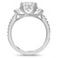 Three Stone Pave Diamond Ring, smallview