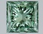 1.54 Ct. Fancy Vivid Pacific Green Princess Lab Grown Diamond