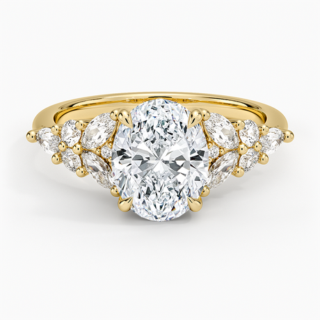 18K Yellow Gold Nadia Taper Diamond Ring