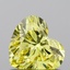 0.67 Ct. Fancy Vivid Yellow Heart Lab Grown Diamond
