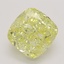 3.32 Ct. Fancy Intense Yellow Cushion Diamond