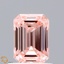 0.94 Ct. Fancy Vivid Pink Emerald Lab Grown Diamond