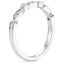 18K White Gold Coronet Diamond Ring, smallside view