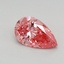 0.48 Ct. Fancy Vivid Pink Pear Lab Grown Diamond