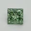 1.33 Ct. Fancy Vivid Pacific Green Princess Lab Grown Diamond