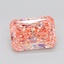 7.21 Ct. Fancy Intense Pink Radiant Lab Grown Diamond