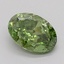 0.70 Ct. Fancy Vivid  Green Oval Lab Grown Diamond