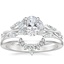 18K White Gold Secret Garden Diamond Ring (1/2 ct. tw.) with Lunette Diamond Ring